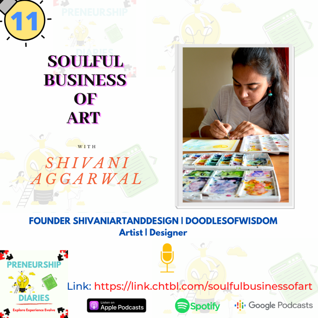 Podcast episode with Shivani Aggarwal-Preneurship Diaries-Soulful Business of Art