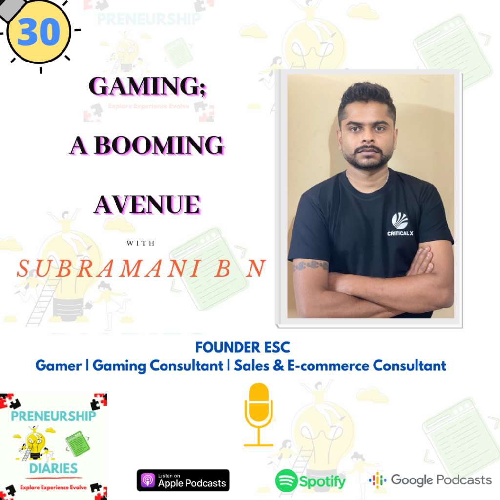 Gaming; A Booming Avenue with Subramani BN, podcast